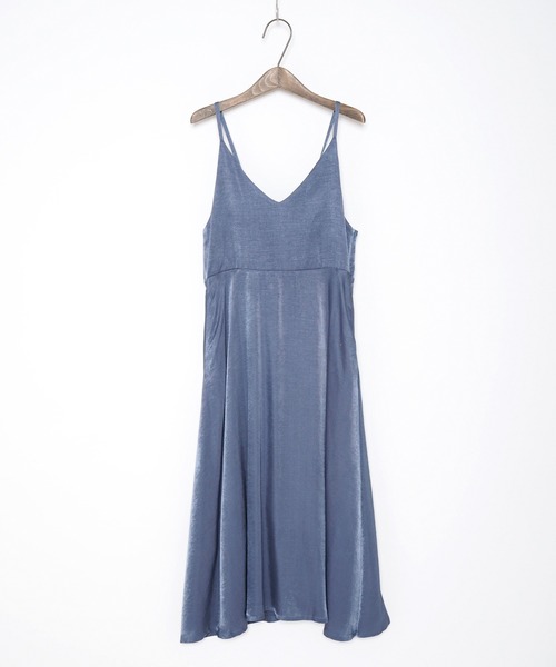 Crisp(クリスプ)の「ラスターフレアキャミワンピース(ワンピース・レディース・ミント/ネイビー・FREE)」の16枚目の写真