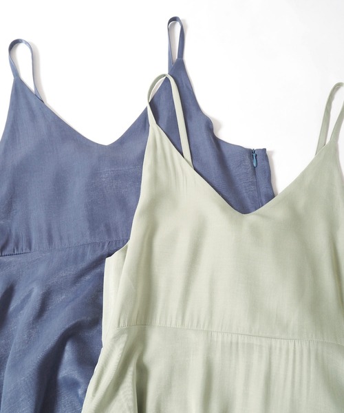 Crisp(クリスプ)の「ラスターフレアキャミワンピース(ワンピース・レディース・ミント/ネイビー・FREE)」の18枚目の写真