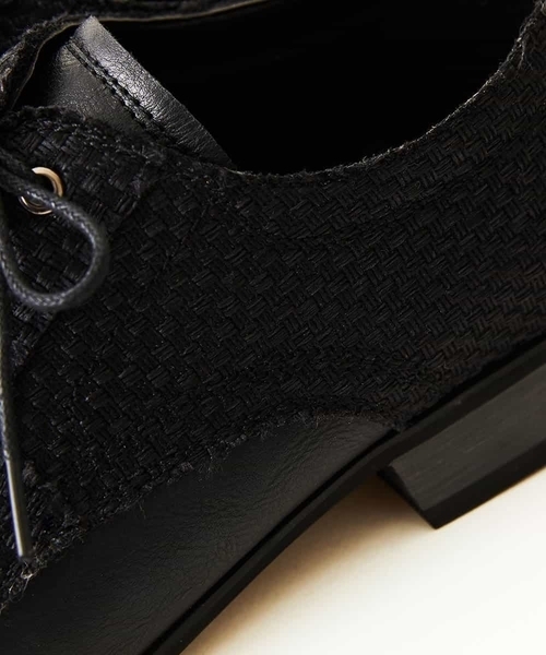 MK MICHEL KLEIN HOMME （エムケーミッシェルクランオム）の「コンビプレーントゥ（ドレスシューズ・メンズ・ブラック/サンドベージュ・26/25.5/26.5）」の3枚目の写真