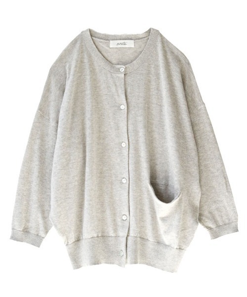 zootie（ズーティー）の「コットンリネン ドロップショルダー カーディガン（カーディガン/ボレロ・レディース・グリーン/オートミール/ブラック/ターコイズブルー/マジェンタ/マスタード/ロイヤルブルー/パープル/レッド/オレンジ・M）」の18枚目の写真