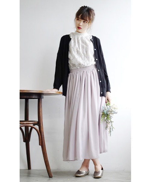 zootie（ズーティー）の「コットンリネン ドロップショルダー カーディガン（カーディガン/ボレロ・レディース・グリーン/オートミール/ブラック/ターコイズブルー/マジェンタ/マスタード/ロイヤルブルー/パープル/レッド/オレンジ・M）」の16枚目の写真