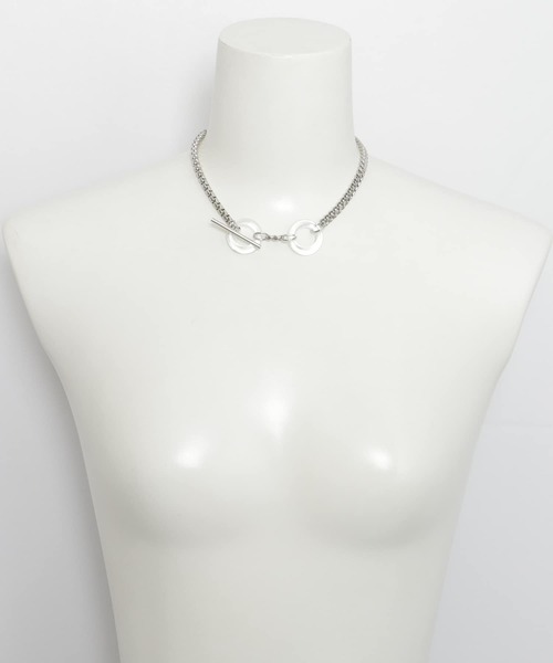 KBF+（ケービーエフプラス）の「KBF+　ガラスマンテルマルチwayチョーカー（ネックレス・レディース・シルバー/ゴールド・ONE）」の8枚目の写真