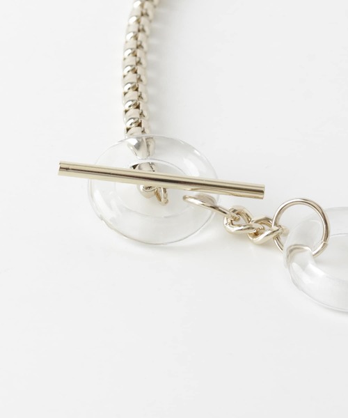 KBF+（ケービーエフプラス）の「KBF+　ガラスマンテルマルチwayチョーカー（ネックレス・レディース・シルバー/ゴールド・ONE）」の6枚目の写真