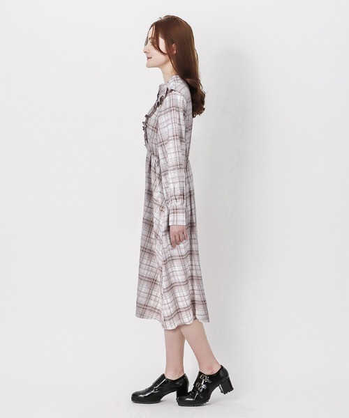 ボタンデザイン肩フリルｏｐ ワンピース Axes Femme ワンピース Axes Femme セール Poetique アクシーズファム ポエティック のファッション