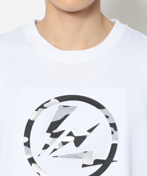 qwerty（クワーティ）の「qwerty (クワーティ) Circle Emboss Hide Como Tシャツ（Tシャツ/カットソー・メンズ・ホワイト/ブラック・MEDIUM/LARGE/X-LARGE）」の14枚目の写真