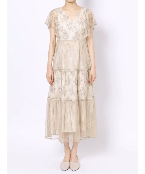 MERCURYDUO(マーキュリーデュオ)の「ブロッキングレースカシュクールドレス(ワンピース・レディース・オフホワイト/ミント・SMALL/MEDIUM)」の9枚目の写真