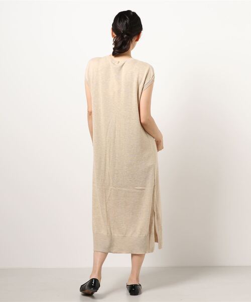 Banner Barrett(バナーバレット)の「コットンニット天竺ワンピース(ワンピース・レディース・ホワイト/ベージュ/ピンク/ブルー・38)」の15枚目の写真