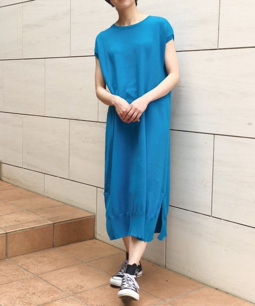 Banner Barrett(バナーバレット)の「コットンニット天竺ワンピース(ワンピース・レディース・ホワイト/ベージュ/ピンク/ブルー・38)」の6枚目の写真