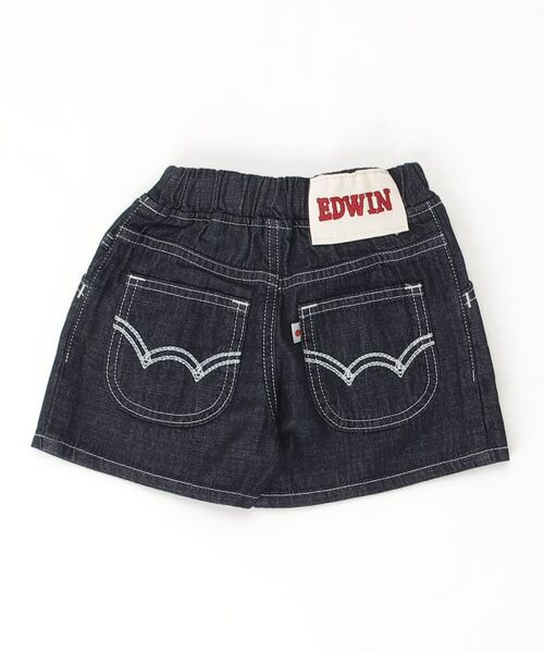 StompStamp（ストンプスタンプ）の「EDWIN/エドウイン/RIBON SHORTS/リボンショーツ/ETG03S（デニムパンツ・キッズ・ネイビー・90cm/120cm/110cm/100cm/130cm）」の2枚目の写真