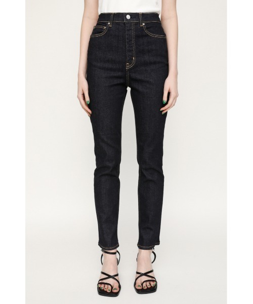 SLY(スライ)の「Lycra HW STRAIGHT SLIM PT-A/ライクラハイウエストストレートスリムデニムパンツ(デニムパンツ・レディース・ブルー・23inch/25inch/26inch/24inch)」の9枚目の写真