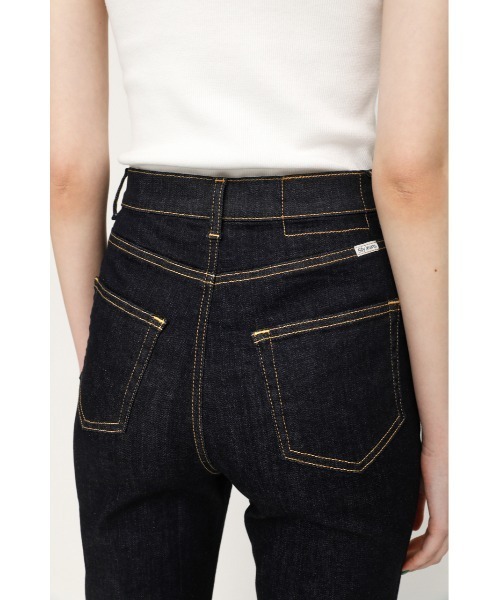 SLY(スライ)の「Lycra HW STRAIGHT SLIM PT-A/ライクラハイウエストストレートスリムデニムパンツ(デニムパンツ・レディース・ブルー・23inch/25inch/26inch/24inch)」の3枚目の写真