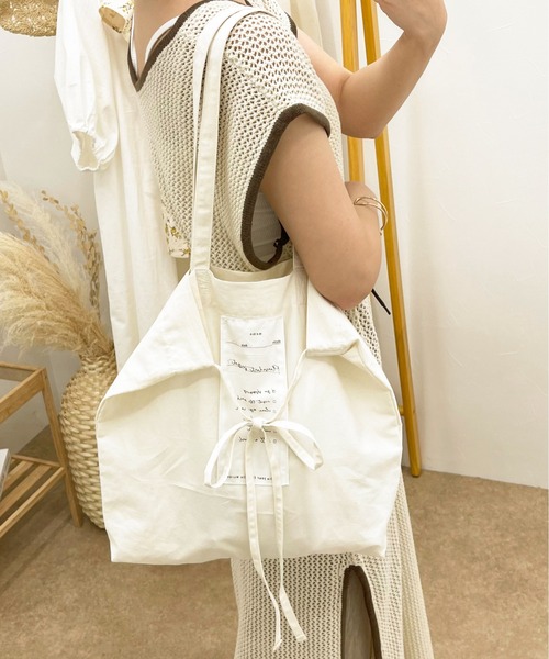 apres jour clair(アプレジュールクレア)の「【apres jour clair】clairロゴトートBAG【ZOZOTOWN限定アイテム】(トートバッグ・レディース・アイボリー/その他・フリ-)」の8枚目の写真