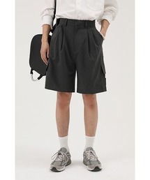 【MASONPRINCE】Bilateral pocket skin card short suit pants DK3007