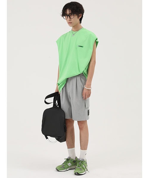 MASONPRINCE（メイソンプリンス）の「【MASONPRINCE】Bilateral pocket skin card short suit pants DK3007（その他パンツ・メンズ・ブラック/ライトグレー/ダークグレー・M/S/XL/L）」の9枚目の写真