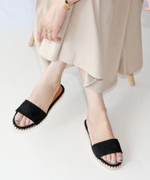 Fin | ジュートフラットサンダル【低反発スポンジ入り】(サンダル)