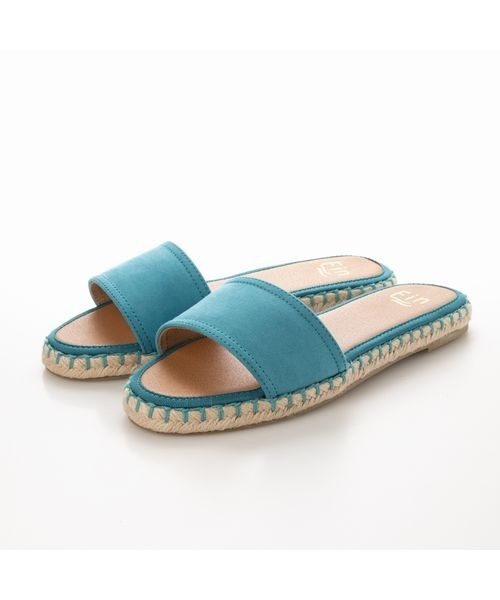 Fin(フィン)の「ジュートフラットサンダル【低反発スポンジ入り】(サンダル・レディース・ブラック/ブルー/ベージュ/レオパード・S/M/L/LL)」の11枚目の写真