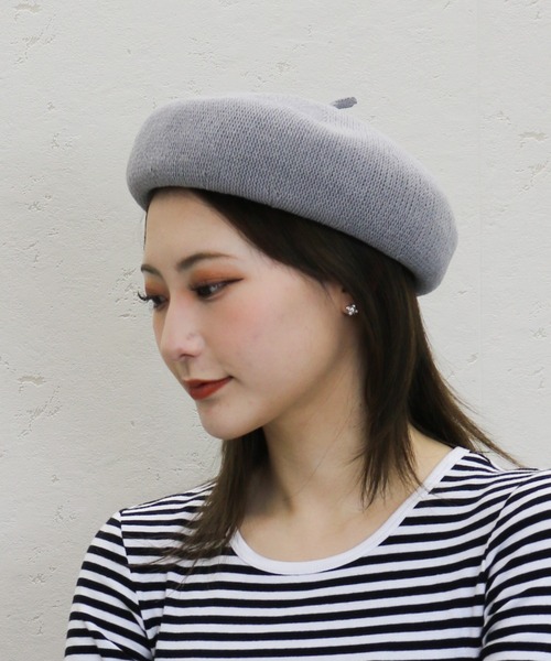 Per sist ence(パーシエンス)の「サーモベレー(ハンチング/ベレー帽・レディース・ブラック/マスタード/モカ/グレイッシュベージュ/ミント/ターコイズブルー/イエロー/オフホワイト/グレー/オレンジ・FREE)」の1枚目の写真