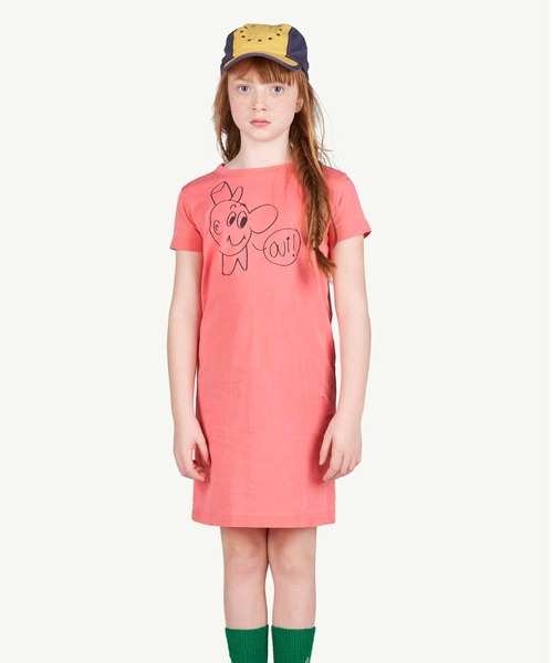 The animals observatory / イラストプリント Tシャツワンピース