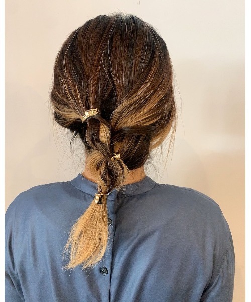 mou（モウ）の「デコボコプレートミニヘアーカフ（その他ヘアアクセサリー・レディース・ゴールド/シルバー・FREE）」の7枚目の写真