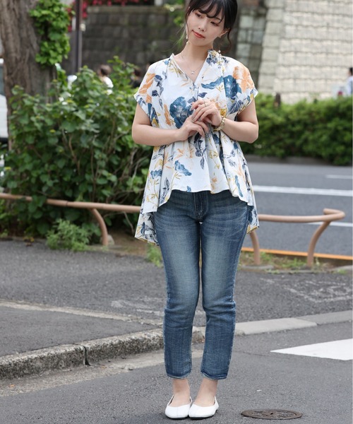 ARCANUM DESIGN（アルカナムデザイン）の「ARL ﾐﾆｽﾀﾝﾄﾞｽｷｯﾊﾟｰｼｬﾂ（シャツ/ブラウス・レディース・ホワイト/ブラック/ブルー・FREE）」の15枚目の写真