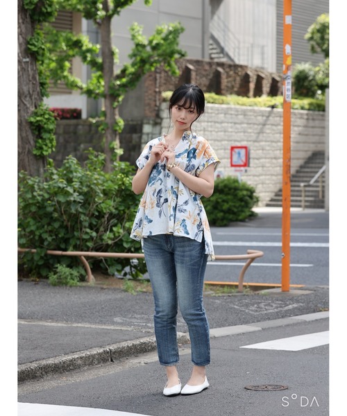 ARCANUM DESIGN（アルカナムデザイン）の「ARL ﾐﾆｽﾀﾝﾄﾞｽｷｯﾊﾟｰｼｬﾂ（シャツ/ブラウス・レディース・ホワイト/ブラック/ブルー・FREE）」の17枚目の写真