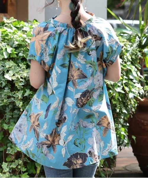 ARCANUM DESIGN（アルカナムデザイン）の「ARL ﾐﾆｽﾀﾝﾄﾞｽｷｯﾊﾟｰｼｬﾂ（シャツ/ブラウス・レディース・ホワイト/ブラック/ブルー・FREE）」の5枚目の写真