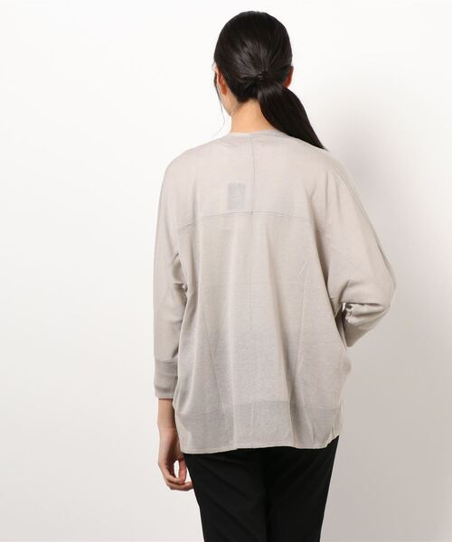 NICOLE white（ニコルホワイト）の「ドルマンニットトッパー（ニット/セーター・レディース・ブルー/ライトグレー/オフホワイト/ネイビー・FREE）」の11枚目の写真