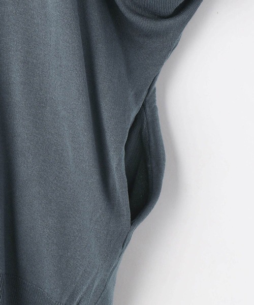 NICOLE white（ニコルホワイト）の「ドルマンニットトッパー（ニット/セーター・レディース・ブルー/ライトグレー/オフホワイト/ネイビー・FREE）」の14枚目の写真