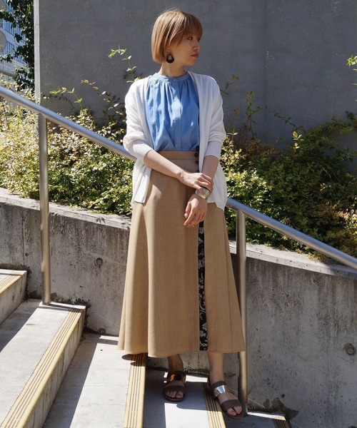 NICOLE white（ニコルホワイト）の「ドルマンニットトッパー（ニット/セーター・レディース・ブルー/ライトグレー/オフホワイト/ネイビー・FREE）」の10枚目の写真