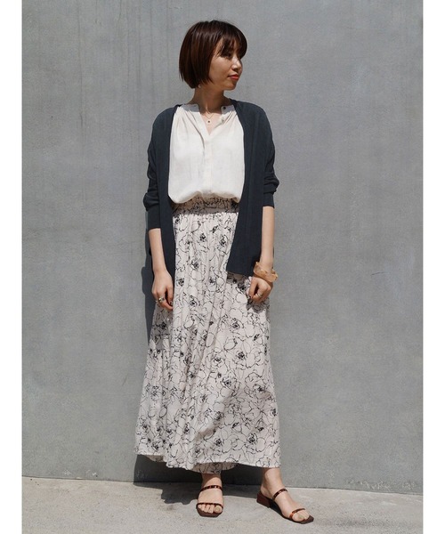 NICOLE white（ニコルホワイト）の「ドルマンニットトッパー（ニット/セーター・レディース・ブルー/ライトグレー/オフホワイト/ネイビー・FREE）」の18枚目の写真