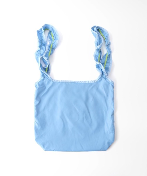 Casselini（キャセリーニ）の「【CASSELINI/キャセリーニ】SHOPフリルエコバッグ（エコバッグ/サブバッグ・レディース・ライトブルー/ブラック/ピンク/イエロー/オレンジ/アーミー・FREE）」の8枚目の写真