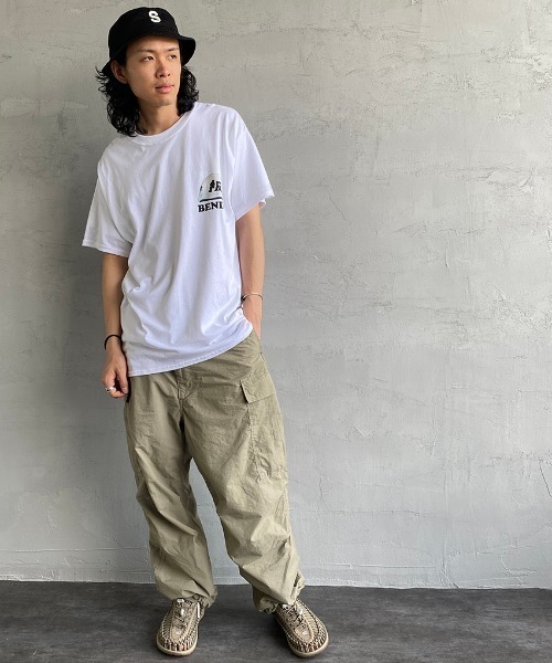 bend(s)（ベンズ）の「[BENDS×JEANS FACTORY/ベンズ×ジーンズファクトリー] 別注 グラフィックバックプリントTシャツ JL（Tシャツ/カットソー・レディース・ホワイト/サンドベージュ・M/L）」の7枚目の写真
