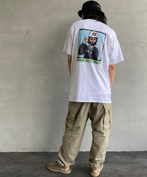 bend(s)（ベンズ）の「[BENDS×JEANS FACTORY/ベンズ×ジーンズファクトリー] 別注 グラフィックバックプリントTシャツ JL（Tシャツ/カットソー・レディース・ホワイト/サンドベージュ・M/L）」の9枚目の写真