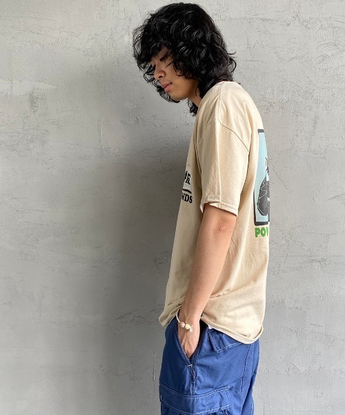 bend(s)（ベンズ）の「[BENDS×JEANS FACTORY/ベンズ×ジーンズファクトリー] 別注 グラフィックバックプリントTシャツ JL（Tシャツ/カットソー・レディース・ホワイト/サンドベージュ・M/L）」の20枚目の写真