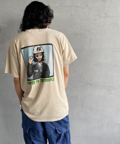 bend(s)（ベンズ）の「[BENDS×JEANS FACTORY/ベンズ×ジーンズファクトリー] 別注 グラフィックバックプリントTシャツ JL（Tシャツ/カットソー・レディース・ホワイト/サンドベージュ・M/L）」の21枚目の写真