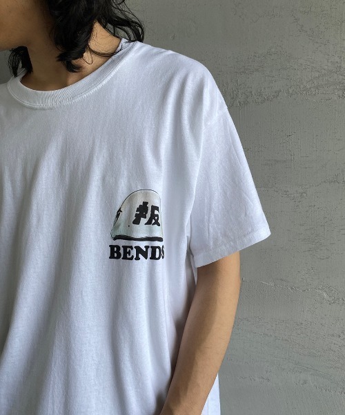 bend(s)（ベンズ）の「[BENDS×JEANS FACTORY/ベンズ×ジーンズファクトリー] 別注 グラフィックバックプリントTシャツ JL（Tシャツ/カットソー・レディース・ホワイト/サンドベージュ・M/L）」の17枚目の写真