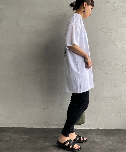 bend(s)（ベンズ）の「[BENDS×JEANS FACTORY/ベンズ×ジーンズファクトリー] 別注 グラフィックバックプリントTシャツ JL（Tシャツ/カットソー・レディース・ホワイト/サンドベージュ・M/L）」の13枚目の写真