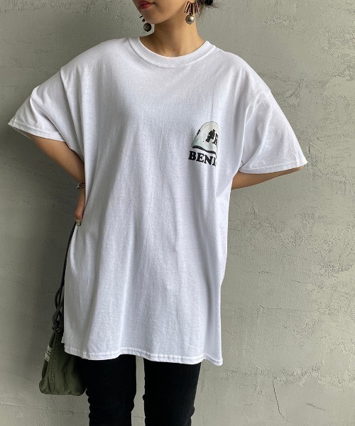 bend(s)（ベンズ）の「[BENDS×JEANS FACTORY/ベンズ×ジーンズファクトリー] 別注 グラフィックバックプリントTシャツ JL（Tシャツ/カットソー・レディース・ホワイト/サンドベージュ・M/L）」の10枚目の写真
