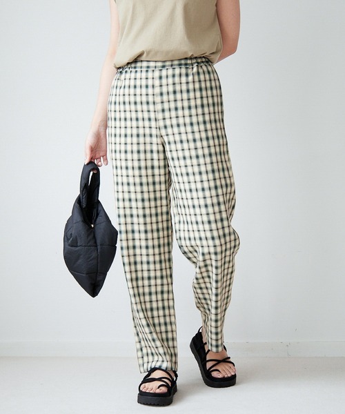 Heather（ヘザー）の「チェックガライージーパンツ　956609（その他パンツ・レディース・グリーン系/ブラウン系/ブラック系・FREE）」の18枚目の写真