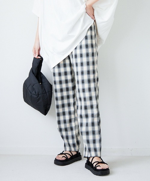 Heather（ヘザー）の「チェックガライージーパンツ　956609（その他パンツ・レディース・グリーン系/ブラウン系/ブラック系・FREE）」の19枚目の写真