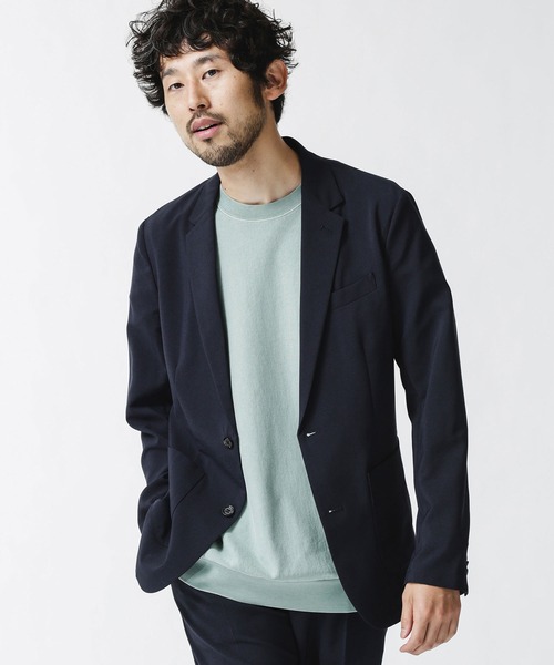 NANO universe（ナノユニバース）の「ダメリーノ　メランジライトセットアップ（セットアップ・メンズ・ネイビー/ブラック・L/XL/S/M）」の20枚目の写真