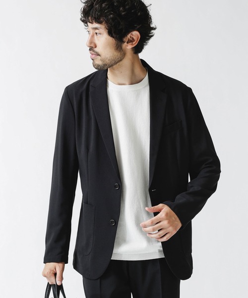 NANO universe（ナノユニバース）の「ダメリーノ　メランジライトセットアップ（セットアップ・メンズ・ネイビー/ブラック・L/XL/S/M）」の21枚目の写真