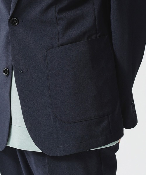 NANO universe（ナノユニバース）の「ダメリーノ　メランジライトセットアップ（セットアップ・メンズ・ネイビー/ブラック・L/XL/S/M）」の7枚目の写真