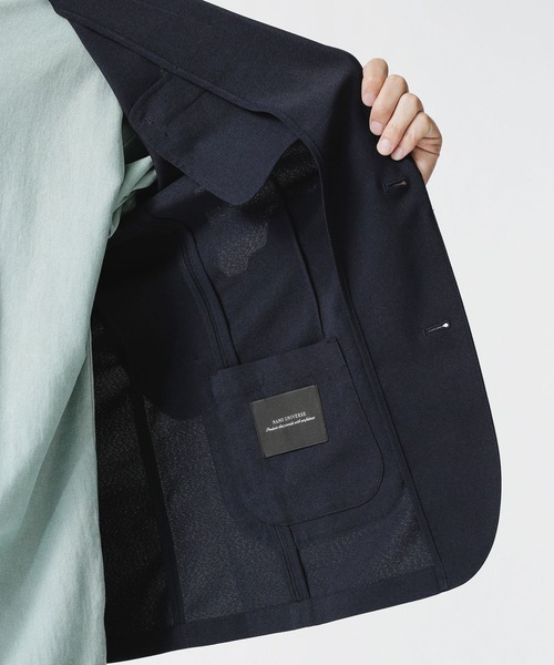 NANO universe（ナノユニバース）の「ダメリーノ　メランジライトセットアップ（セットアップ・メンズ・ネイビー/ブラック・L/XL/S/M）」の9枚目の写真