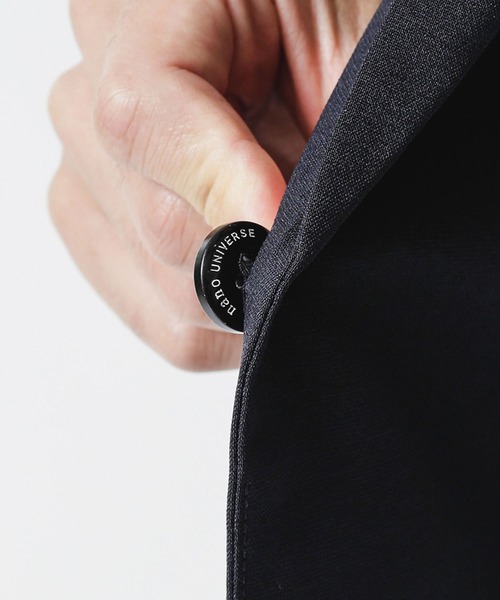 NANO universe（ナノユニバース）の「ダメリーノ　メランジライトセットアップ（セットアップ・メンズ・ネイビー/ブラック・L/XL/S/M）」の10枚目の写真