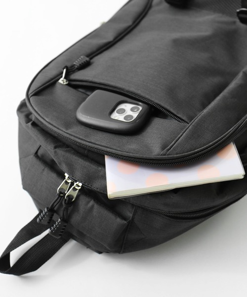 Fashion Letter（ファッションレター）の「男女兼用A4サイズOK多機能バックパックリュックサック（バックパック/リュック・レディース・ブラック/グレー・FREE）」の14枚目の写真