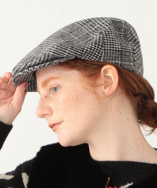BEAMS BOY（ビームスボーイ）の「BEAMS BOY / チェック ハンチング（ハット・レディース・ネイビー/ブラック系その他4・ONE SIZE）」の2枚目の写真