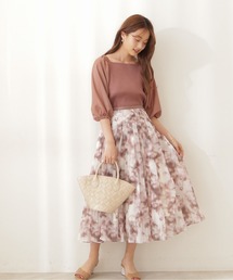 PROPORTION BODY DRESSING | ペールプリントワッシャースカート / 1211220704(スカート)