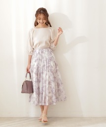 PROPORTION BODY DRESSING | ペールプリントワッシャースカート / 1211220704(スカート)