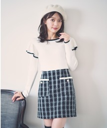 キラキラツィードミニスカート